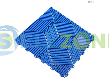 Πλακάκι PVC για αρθρωτά δάπεδα γκαράζ – μπλε τρισδιάστατο σχέδιο - DUa641